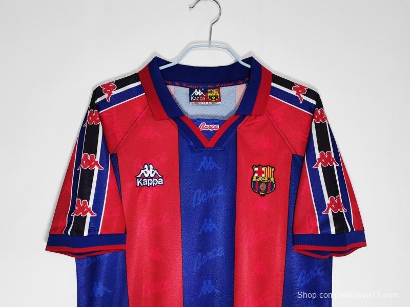 Retro 1995/97 Barcelona Home Soccer Jersey