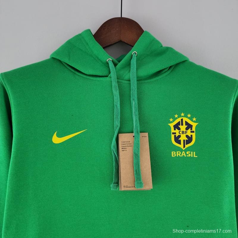 2022 Brazil Hoodie Green