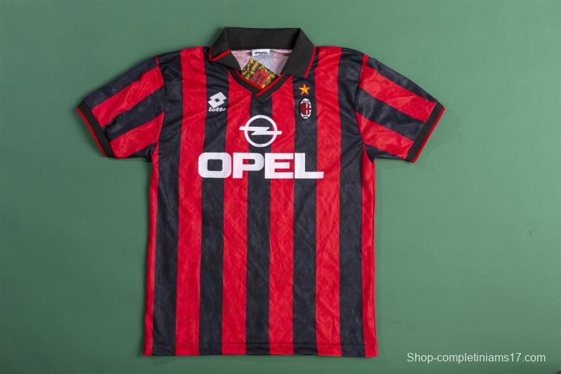 RETRO 94/96 AC Milan Home Soccer Jersey