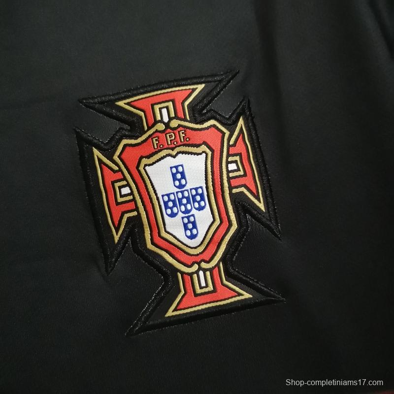 Retro 2015 Portugal Away Black Soccer Jersey