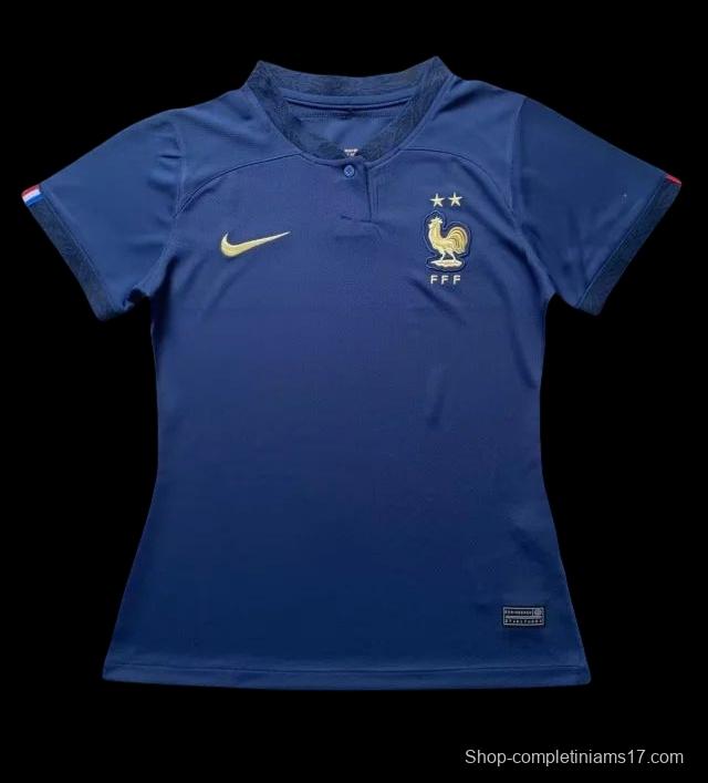 2022 France Home Woman Soccer Jersey