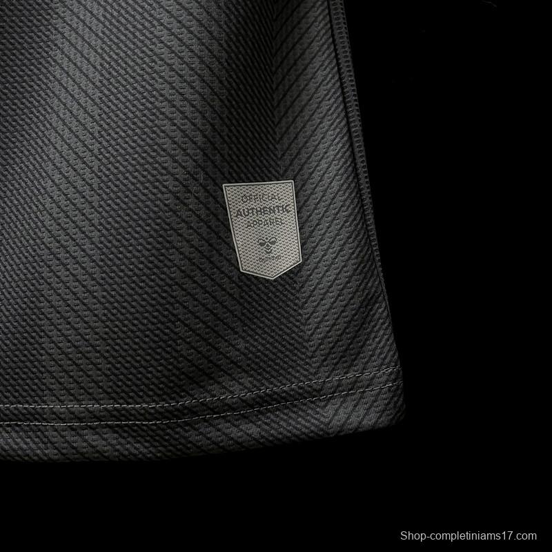 2022 Denmark Away Black Soccer Jersey