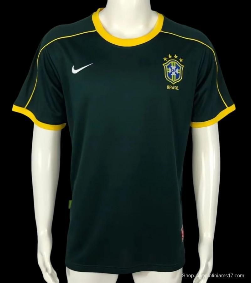 Retro 1998 Brazil Green Goalkeeper Jersey