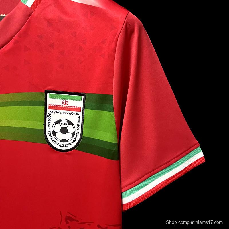 2022 Iran Away Red Jersey