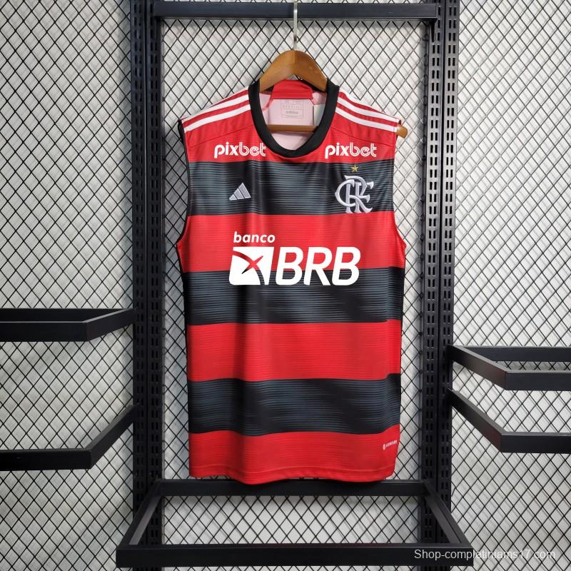 23/24 Flamengo Home Vest With  All Sponsors+Patches