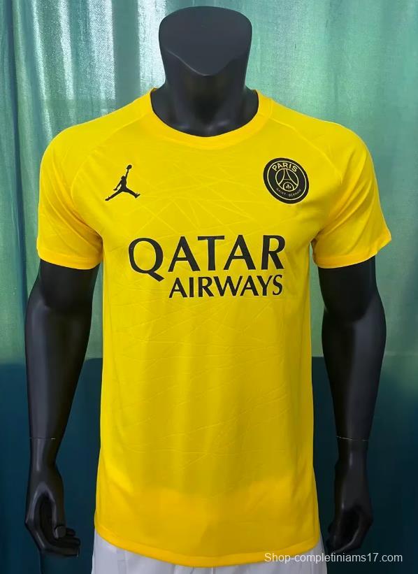 22/23 PSG X Jordan Yellow Pre-Match Jersey