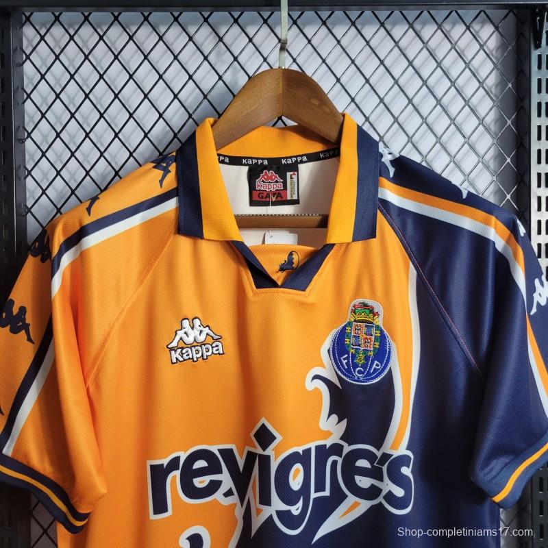 Retro 97-99 Porto Away Yellow Jersey