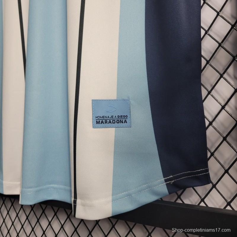 Retro 2001 Argentina Maradona #10 Commemorative Edition Jersey