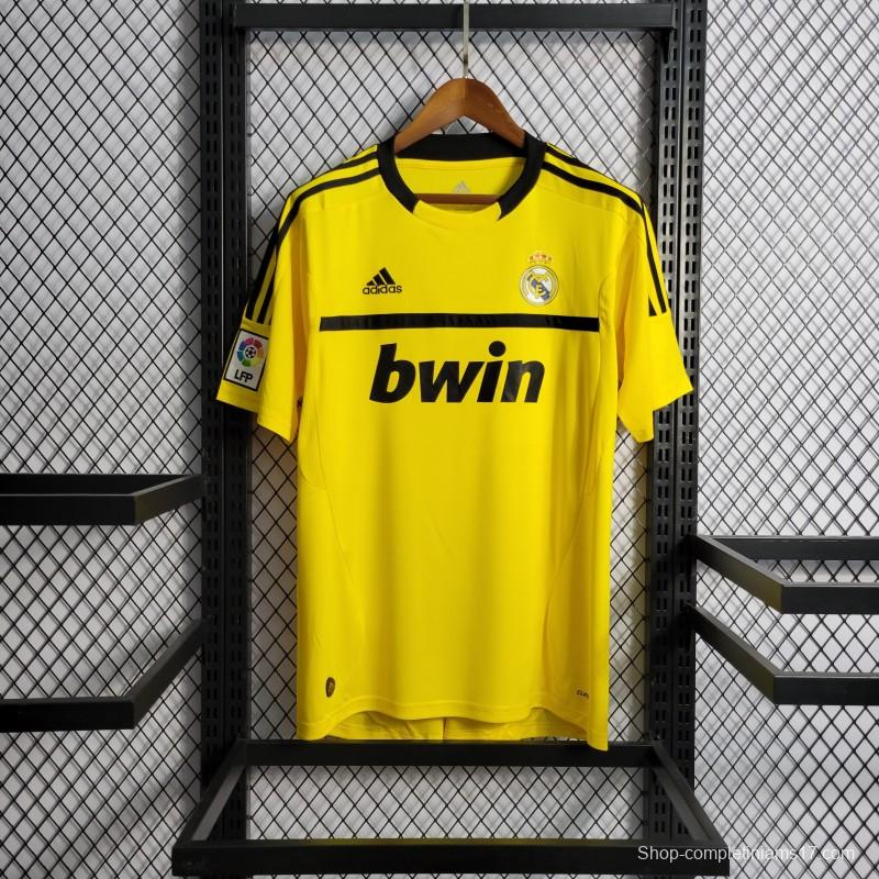 Retro 2011/12 Real Madrid Yellow Goalkeeper Jersey