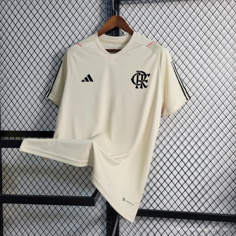 23-24 Flamengo Training Beige Jersey