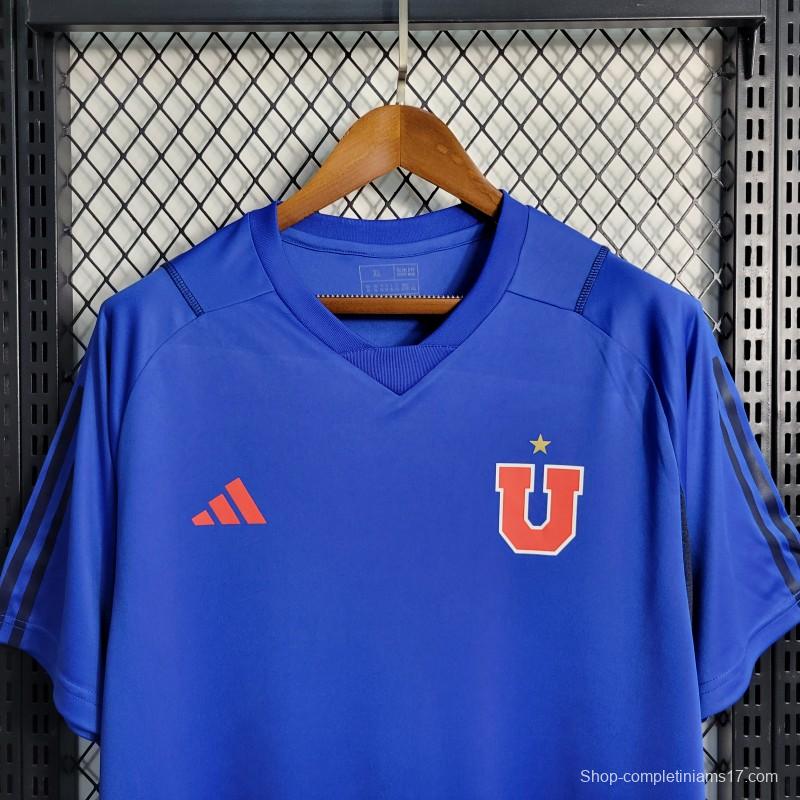 23-24 23/24 Club Universidad De Chile Blue Training Jersey