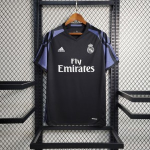 Retro 16-17 Real Madrid Third  Black Jersey