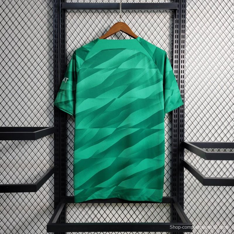 23-24 PSG Green Goalkeeper Jersey