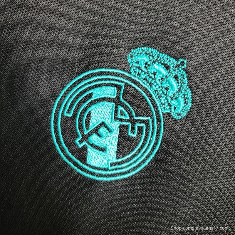 Retro 17-18 Real Madrid Away Black Jersey