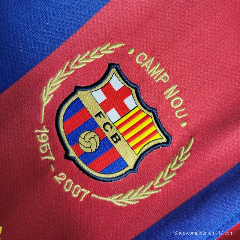 Retro 07-08 Barcelona Home Soccer Jersey