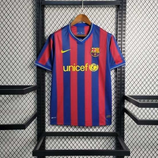 Retro 09-10 Barcelona Home Soccer Jersey