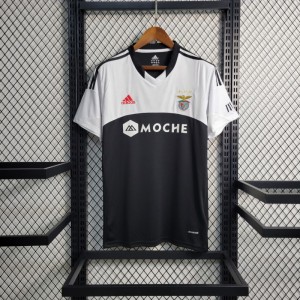 Retro 13-14 Benfica  Away Black/White Jersey