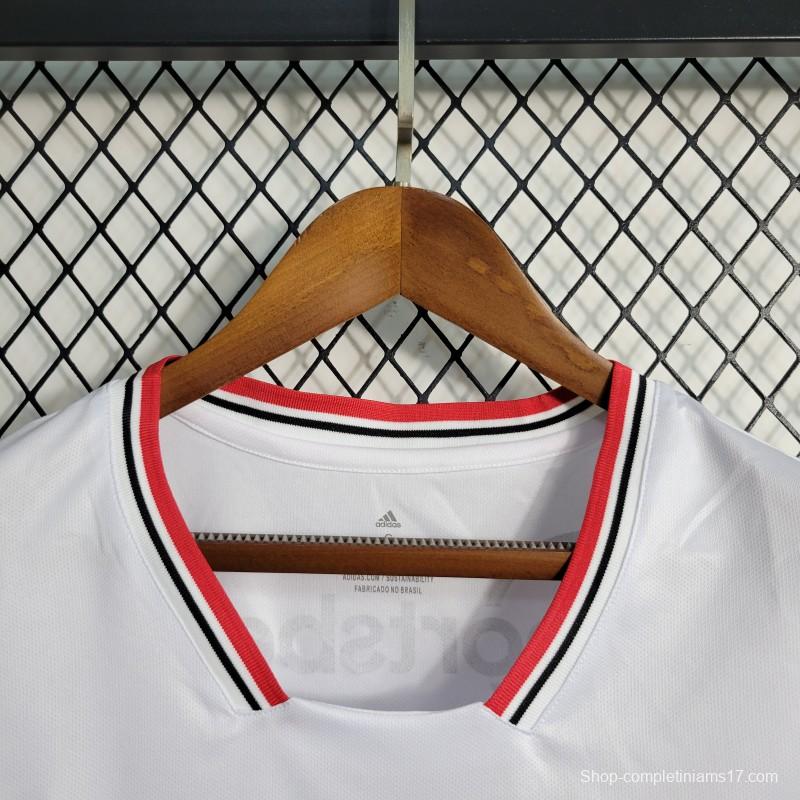 22-23 Sao Paulo Home Vest White Jersey