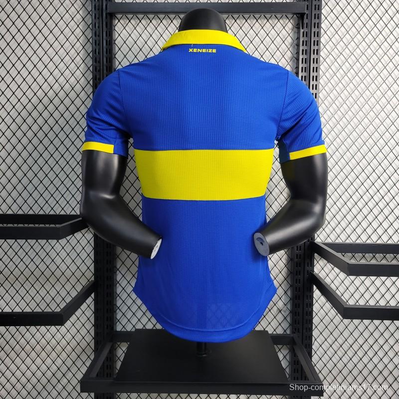 Player Version 23-24 Boca Juniors Home Soccer Jersey