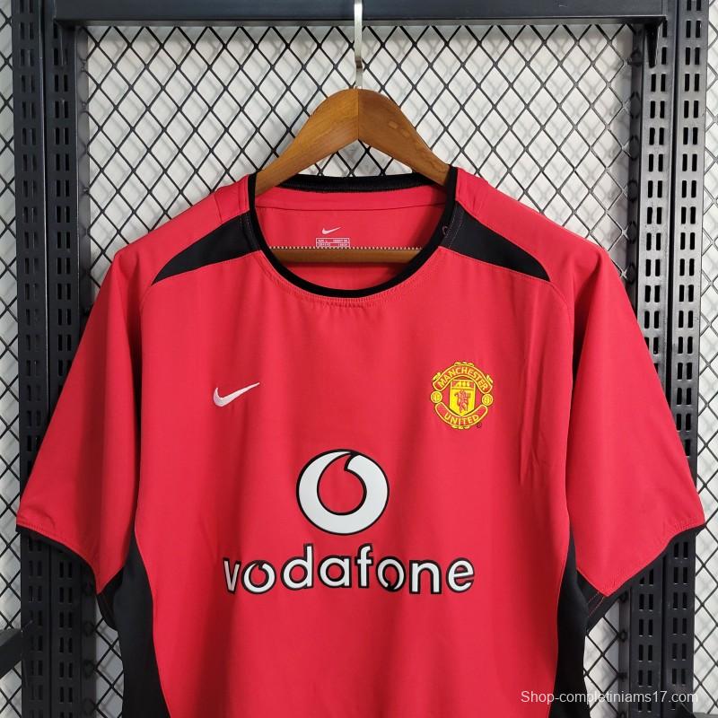 Retro  02/04 Manchester United Home Jersey