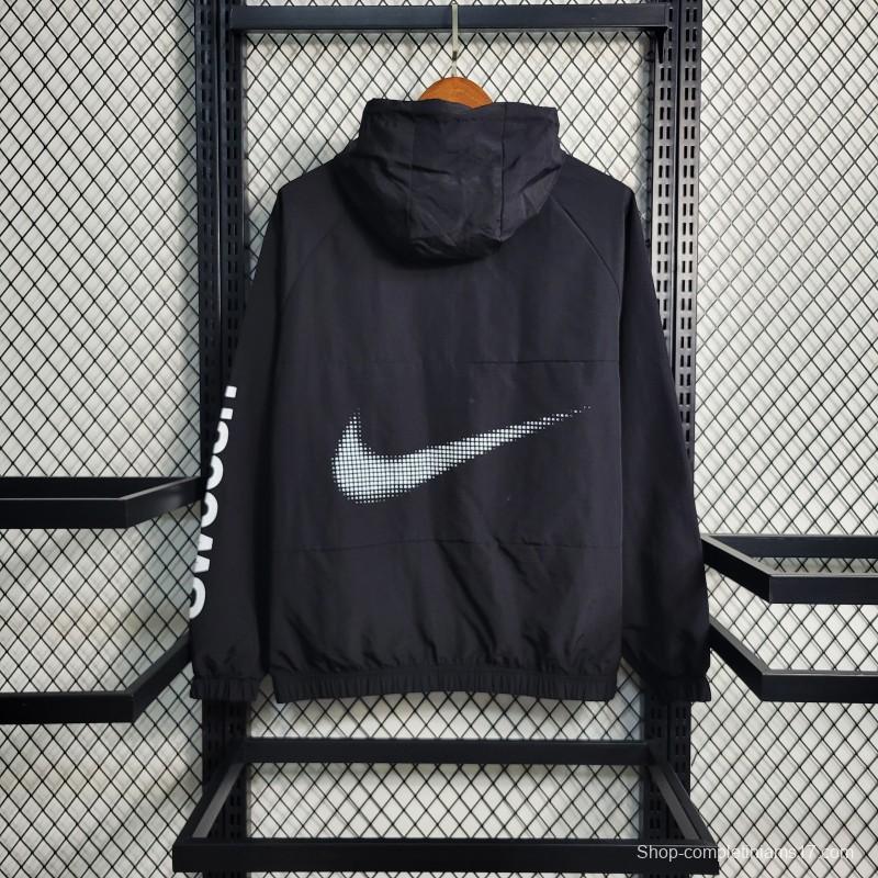 2023 Nike Black Hoodie Windbreaker