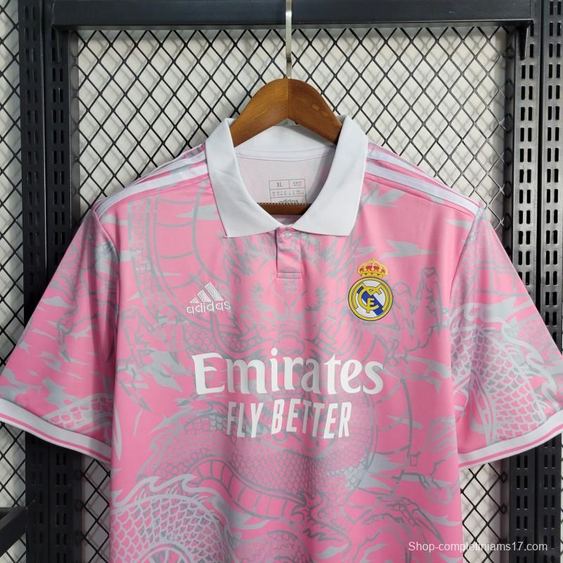 23-24 Real Madrid Dragon Pink Jersey