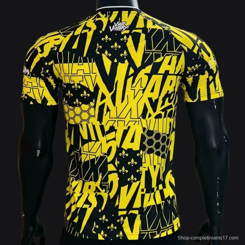 Player Version 23/24 PSG TEAM VITALITY Yellow SPECIAL JERSEY