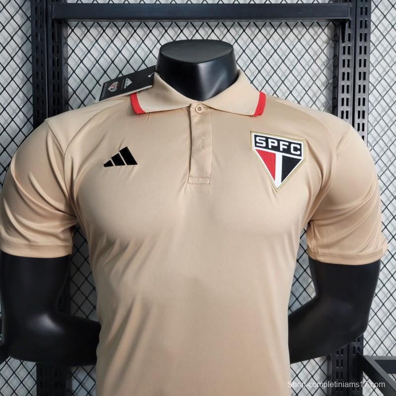 23-24 Sao Paulo Beige POLO Jersey