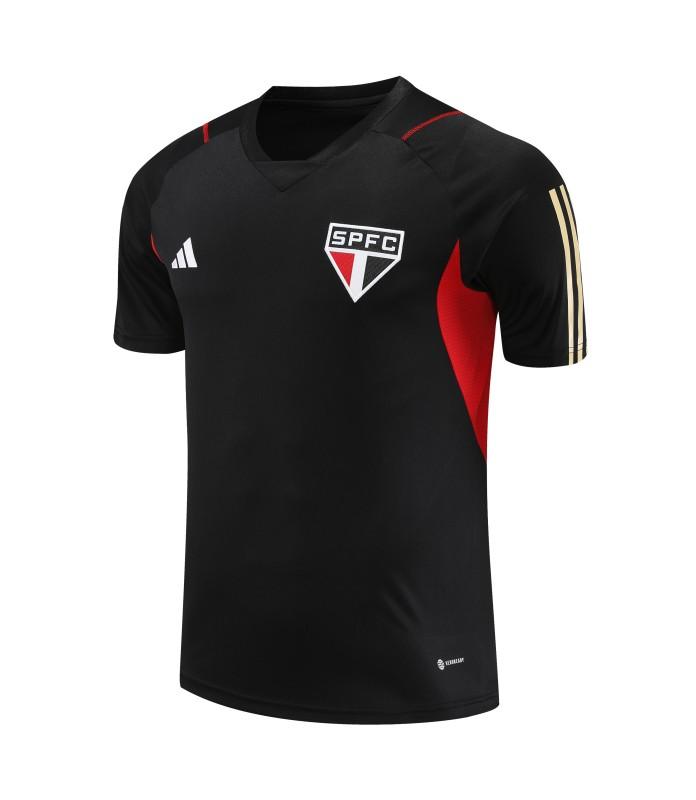 23-24 Sao Paulo Black Short Sleeve Jersey+Shorts