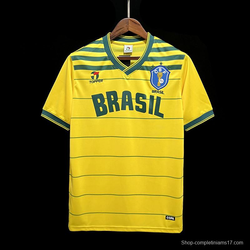 Retro Brazil 1984 Home Jersey