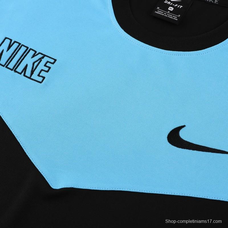 23/24 NIKE Black/Blue Short Sleeve Jersey+Pants