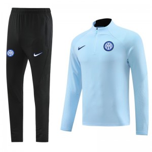 23/24 Inter Milan Light Blue Half Zipper Jacket+Pants