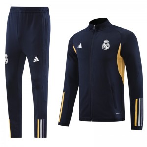 23/24 Real Madrid Navy Full Zipper Jacket+Pants