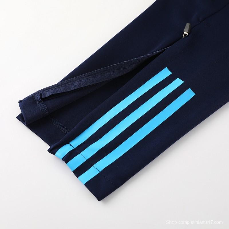 2023 Argentina Navy Half Zipper Jacket+Pants