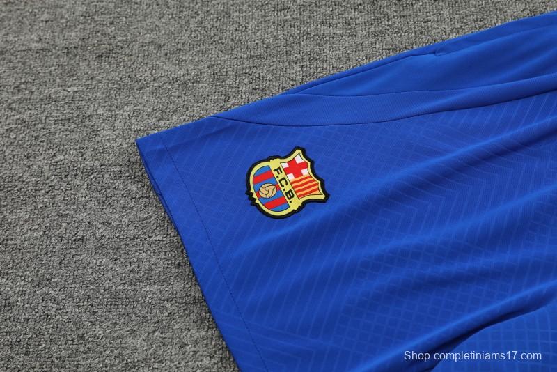 23/24 Barcelona White Short Sleeve Jeresy+Shorts