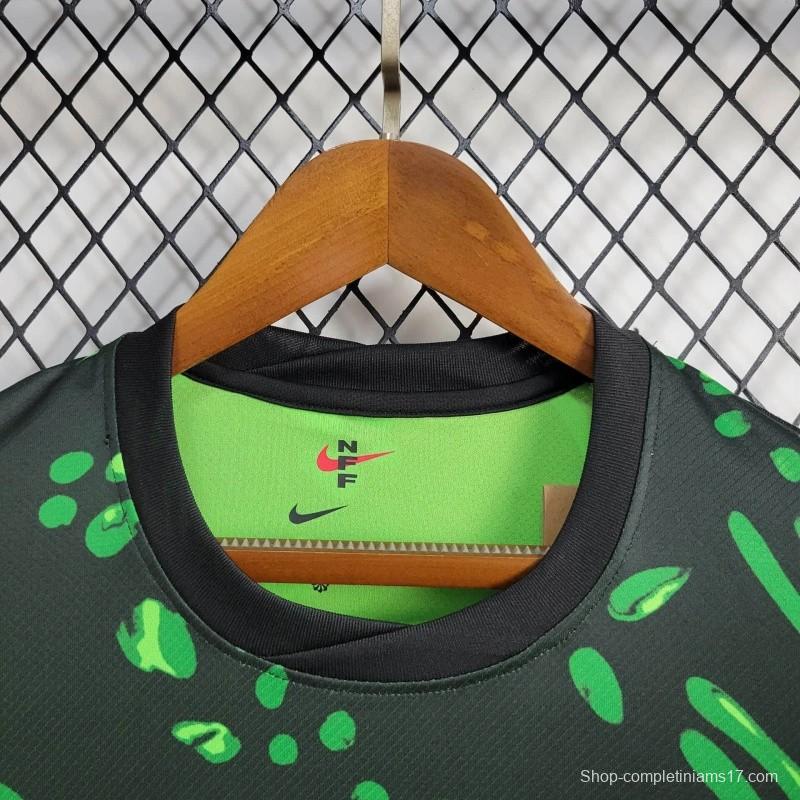 2024 Nigeria Away Green Black Jersey