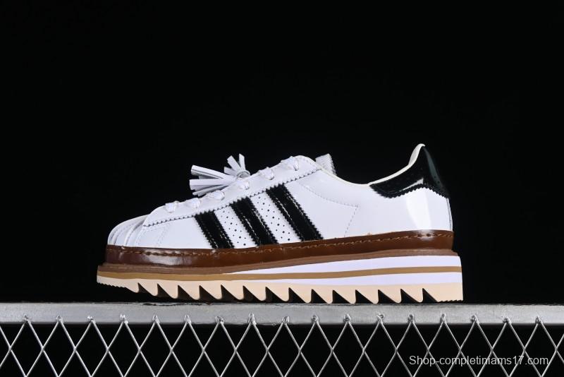 Adidas Clot x Superstar White Black Shell Toe Casual Sneakers - IH3132