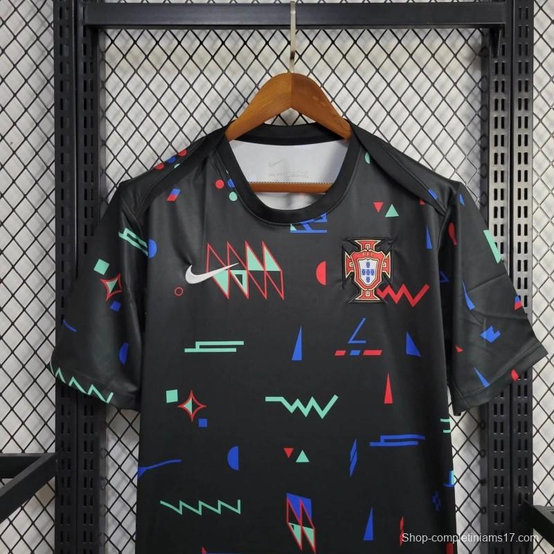 2024 Portugal Pre-match Small Geometric Patterns Jersey