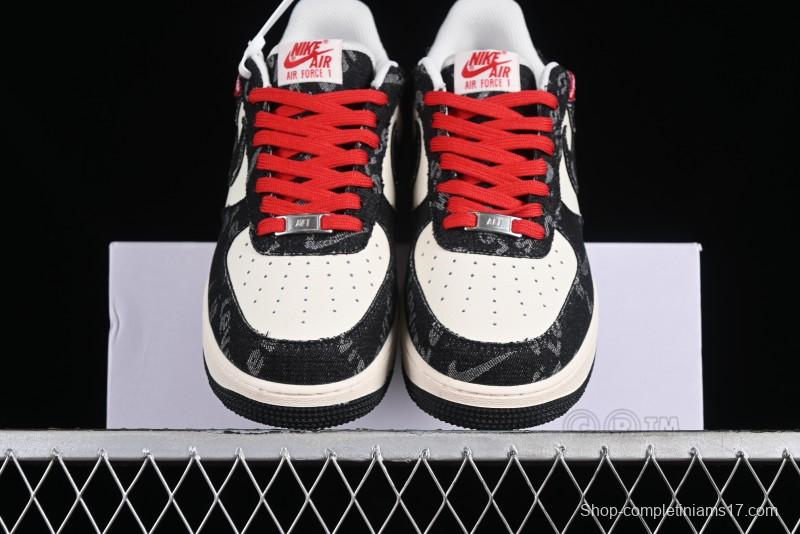 Nike Air Force 1'07 Low Joint Customized Casual Sneakers