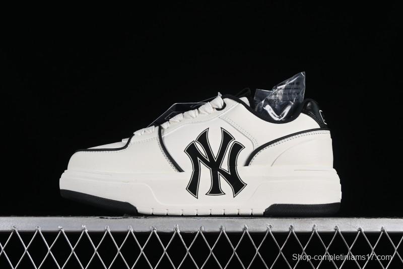 New York Yankees Chunky Liner Basic Thick Sole Platform Sneakers with 6cm Height Increase - 3ASXCA12N50WHS
