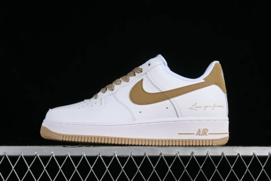 Nike Nocta x Nike Air Force 1 '07 Low "Certified Lover Boy" Khaki Classic Low-Top Casual Sneakers - LO1718-051