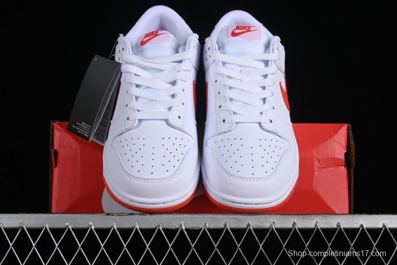 Nike SB Dunk Low White Orange Low-Top Casual Skateboarding Shoes - DV0831-103