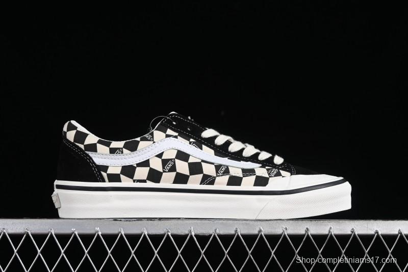 Vans Old Skool Reissue 136 High-End Series Canvas Sneakers with Toe Cap Design - VN000MT6BPQ
