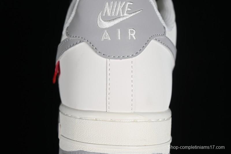 Supreme x Nike Air Force 1'07 Low Beige Casual Sneakers