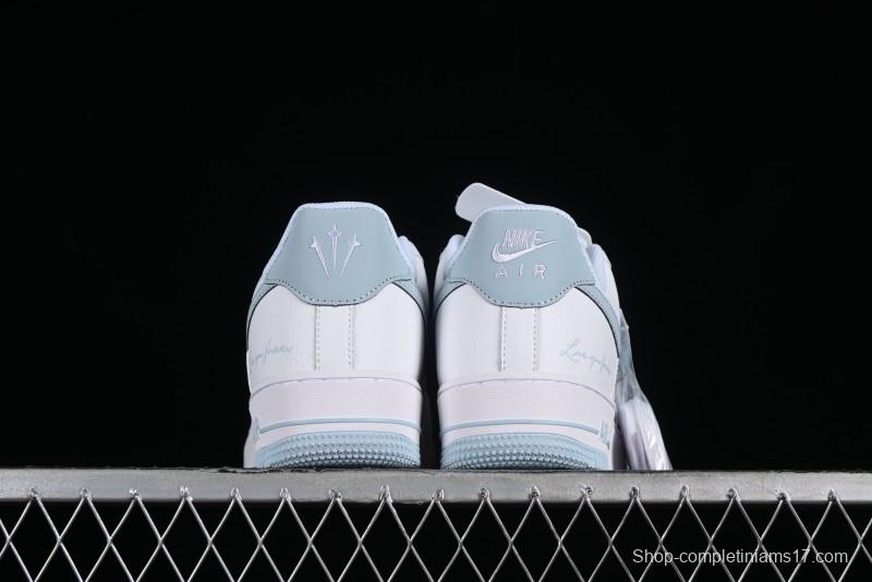 Nike Nocta x Nike Air Force 1 '07 Low "Certified Lover Boy" Ice Blue Classic Low-Top Casual Sneakers - LO1718-061
