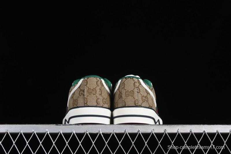 Gucci Tennis 1977 Print Sneaker Retro Casual Canvas Shoes - 02JPO9064