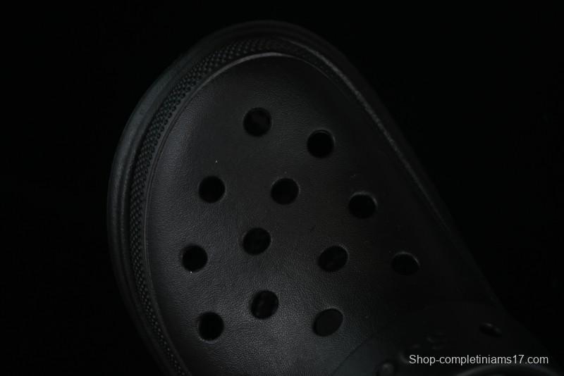 Crocs Classic Clog Retro Beach Sandals with Adjustable Heel Strap and Thick Sole - B.D4