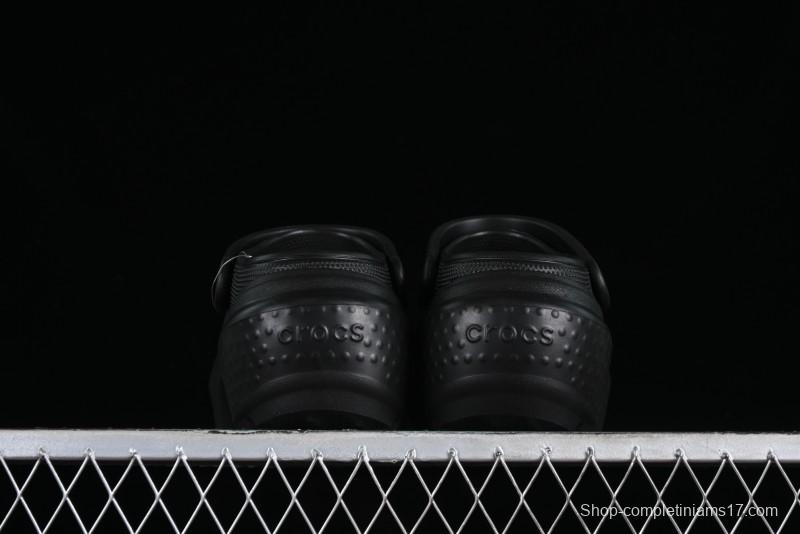 Crocs Classic Clog Retro Beach Sandals with Adjustable Heel Strap and Thick Sole - B.D4