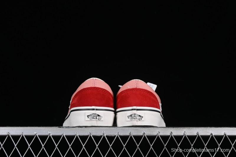 Vans Old Skool Reissue 136 High-End Pink Canvas Vulcanized Shoes with Detachable Lightweight Anti-Fatigue Insole - VN000MT6DWB