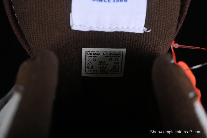 Vans Classics Knu Skool White Blue Brown Colorblock Chunky Tongue Skate Shoes - VN0009QCDMV